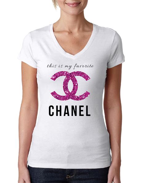 t shirt chanel rosa|Chanel blouses.